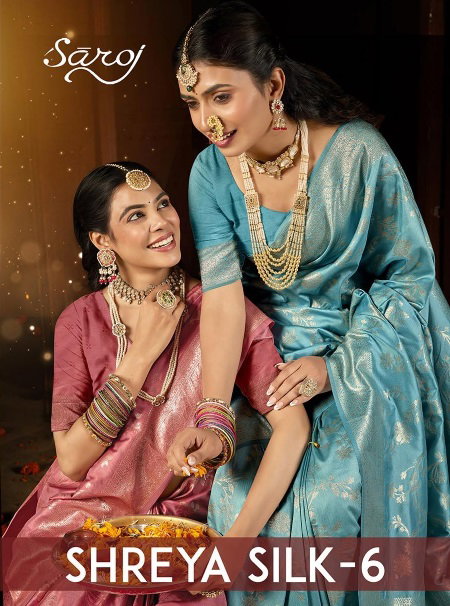 Shreya Silk Vol 6 By Saroj Silk Best Wedding Wear Saree Wholesale Shop In Surat